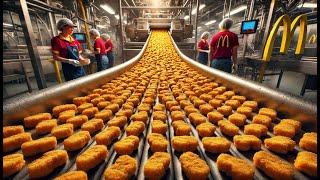 How McDonald's Chicken Nuggets Are Made in a Factory | Nuggets Factory Process