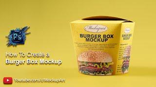 How to make a Burger Box Mockup| Photoshop Mockup Tutorial