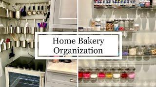 How to Organize Your Home Bakery | Baking Supply Organization Ideas for Small Kitchens | Bakery Tips