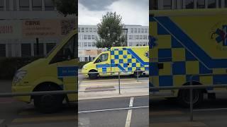 Yellow ambulance responding in Geneva 🟡