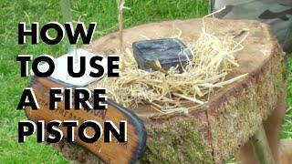 How to use a fire piston