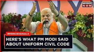 PM Modi Backs Uniform Civil Code, Highlights Importance Of Equal Rights | English News |PM Modi News