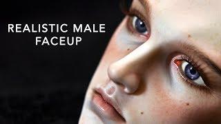 Painting a Realistic Male Faceup - 5th Motif Venitu - Timelapse
