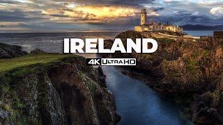 FLYING OVER IRELAND 4K Ambient Drone Film + Music for beautiful relaxation.