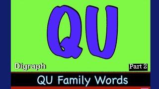 Digraph QU Words with meanings | Part 2 #English #phonics