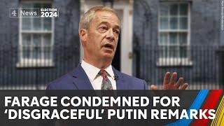 Sunak and Starmer condemn Farage’s ‘disgraceful’ comments on Ukraine war