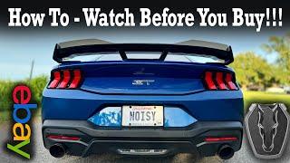 AMPP Ebay Dark Horse Spoiler for S650 Mustang Install How-To... it's a Puzzle.