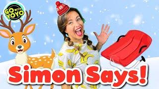 SIMON SAYS Winter Exercise For Kids | Listening Game and Brain Break