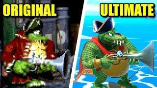 Super Smash Bros. Ultimate - Origin of King K. Rool Moves & Animations