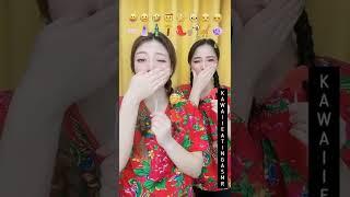 Funny Sisters Emoji Eating Challenge | #asmr #food #shorts