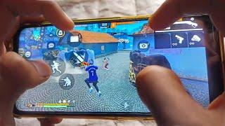 Realme narzo 20 pro free fire gameplay test 4 finger claw handcam m1887 onetap headshot 90HZ display