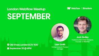 An intro to 3D in Webflow with Spline by Jack Redley | London Webflow Meetup #WFLDN