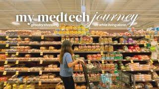 MEDTECH JOURNEY ep 2  how i got a job in USA, grocery shopping, living alone | silent vlog