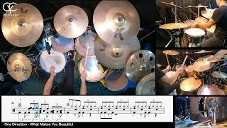 What Makes You Beautiful -One Direction / Drum Cover By CYC (@cycdrumusic)  score & sheet music