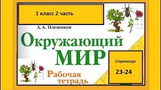 Окружающий мир 1 класс рабочая тетрадь 2 часть. Почему идет дождь и дует ветер