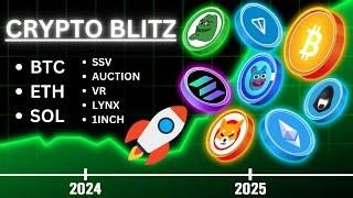 CRYPTO BLITZ - Turbo T.A. ($BTC, $ETH, $SOL, $SSV, $AUCTION, $VR, $LYNX, $1INCH) #technicalanalysis