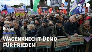 Tausende bei Wagenknecht-Demo für Frieden in Berlin | AFP