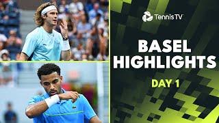 Rublev Takes on Borges; Fils vs Altmaier & More  | Basel 2024 Highlights Day 1