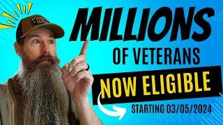 Millions of Veterans Now Eligible For one of the most sought-after benefits! #veterans #disability