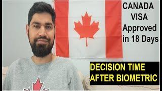 After Biometrics Decisions Speed | Canada Visitor Visa updates 2024 | Canada Visa Processing Time