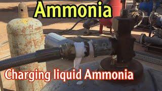 How to Charge liquid Ammonia In Chiller Plant | ammonia refrigeration system || Raja Bader Vlogs