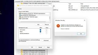 How to Fix Error Unable to Save Permission Changes - Access is denied