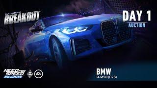 Need For Speed: No Limits | 2021 BMW i4 M50 G26 (Breakout - Day 1 | Auction)