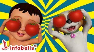 Aaha Tamatar Bada Mazedar | Hindi Rhymes & Balgeet | Infobells