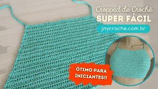 CROPPED DE CROCHÊ SUPER FÁCIL PARA INICIANTES  - JNY Crochê