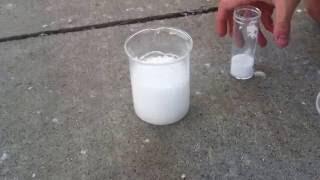 Citric acid + baking soda + water reaction