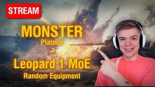 Free to Play | Platoon with Monster | Leo 1 Marks with Random Equipment