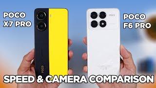 POCO X7 Pro vs POCO F6 Pro SPEED TEST & CAMERA Comparison | Zeibiz