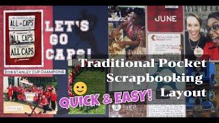 Project Life Scrapbooking: Traditional-Pocket Scrapbooking Layout