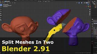Split Meshes In Two | Bisect Tool | Blender Quickie