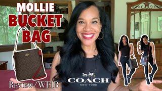 COACH Mollie Bucket Bag In Signature Canvas | REVIEW/WFIB