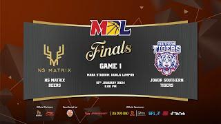 [LIVE] MBL Playoffs 2024 | Finals Game 1 | NS Matrix Deers vs Johor Southern Tigers