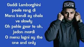 Satisfya (lyrics) Imran khan | Gaddi Lamborghini | lyrics video |