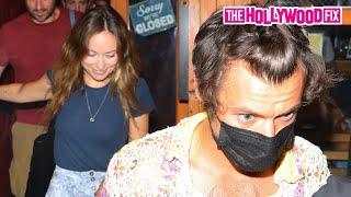 Harry Styles & Olivia Wilde Are Mobbed By Fans While Out On A Dinner Date At Rubirosa Pizza In N.Y.