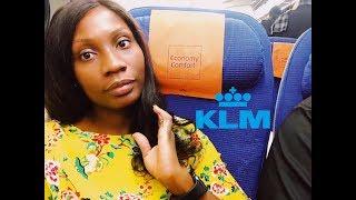 KLM A330-300 ECONOMY flight review | LAGOS TO LONDON | Sassy Funke