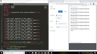 How to add print button in your webpage | JAVASCRIPT TUTORIALS