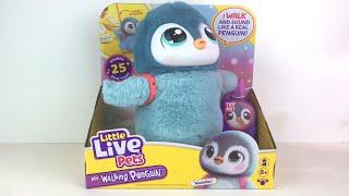 Little Live Pets My Walking Penguin Waddles Electronic Pets  Unboxing & Reivew #littlelivepets