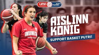 Aislinn Konig Support Basket Putri I Coaching Clinic bareng tim putri BINUS