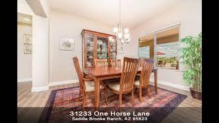 31233 One Horse Lane  - For Sale Saddle Brooke Ranch Arizona