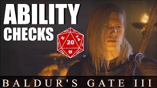 Baldur's Gate 3 | Ability Checks & Skills