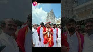 #Vishwaksen at #Tirumala Temple  | #Tirupathi #DasKaDhamki #Balaji #Shorts