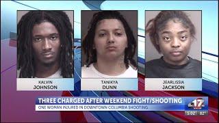 Two charged in downtown Columbia shooting on Sunday; 1 accused in preceding fight