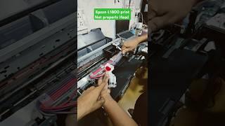 Epson L1800 printer A3 Print not properly Head Cleaning #NozzleCheckNotProperly #Redlightblinking