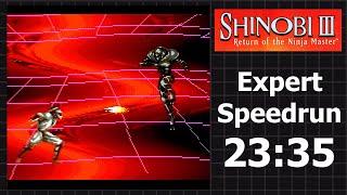 World Record - Shinobi III Speedrun - Expert - 23:35