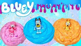 Mixing Bluey Bingo and Coco Slime! DIY Bluey Crafts