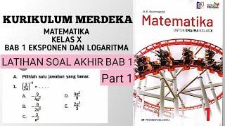 Latihan Soal Akhir Bab 1 Matematika Kelas 10 (part 1)